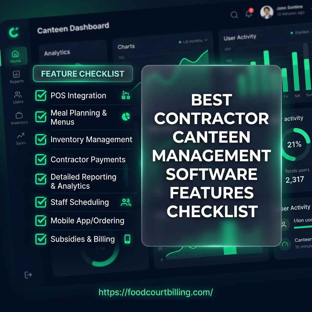 Best Contractor Canteen Management Software Features Checklist