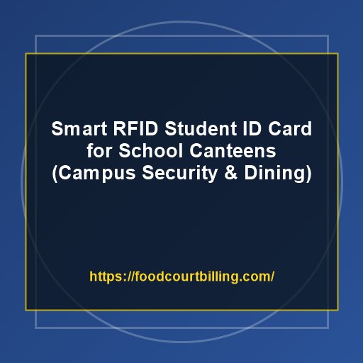 Smart RFID Student ID Card for School Canteens: Combining Campus Security with Cashless Dining