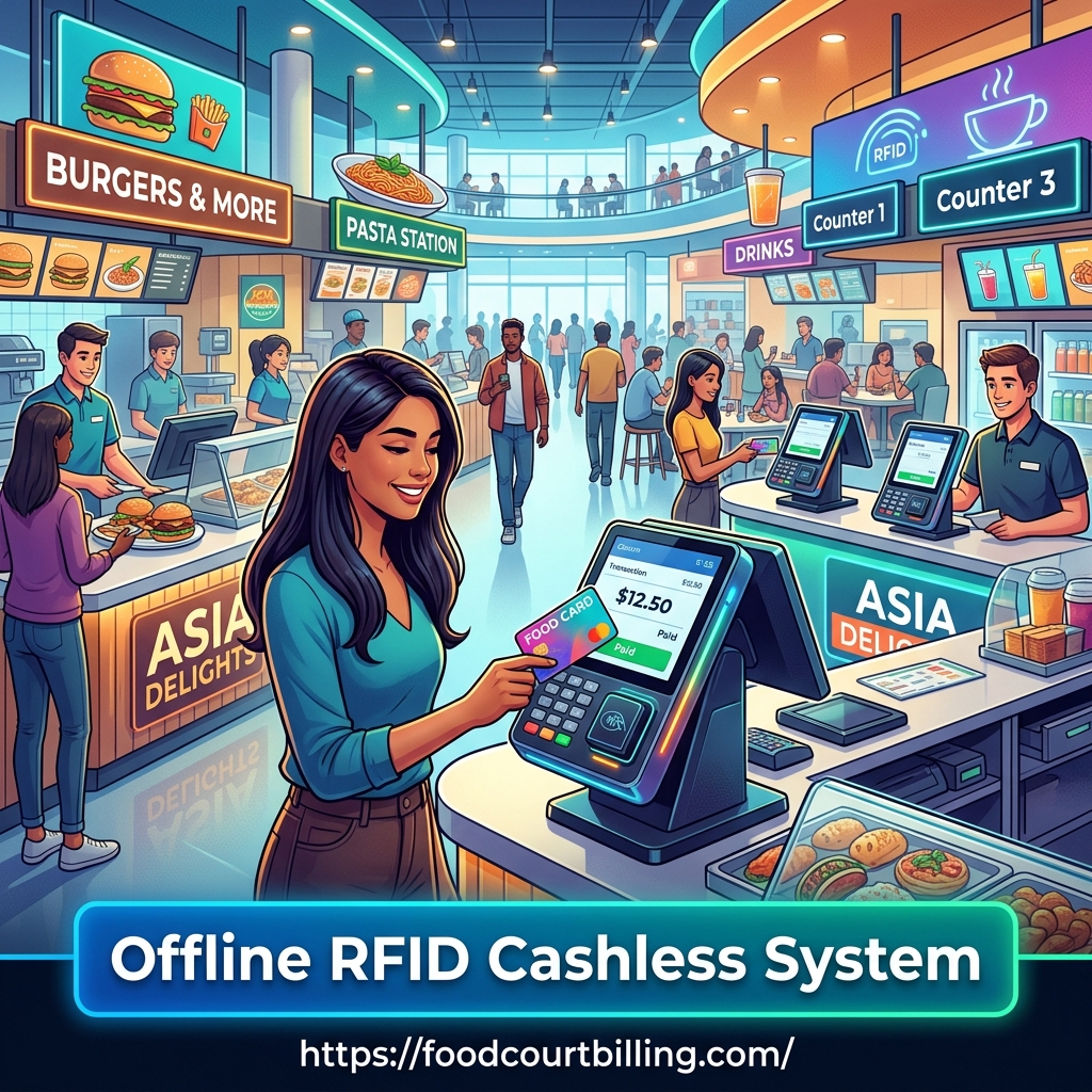 Offline RFID Cashless System for Food Courts